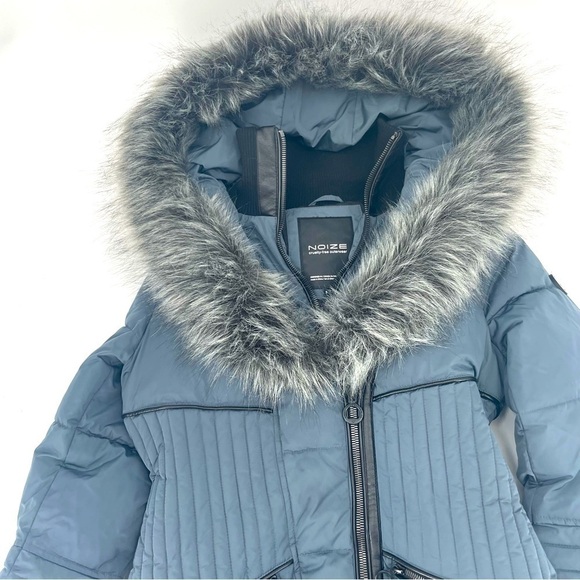 Noize Parke Sweetheart Hooded Coat – Faux Fur Trim | Size Small Petite - Picture 8 of 13